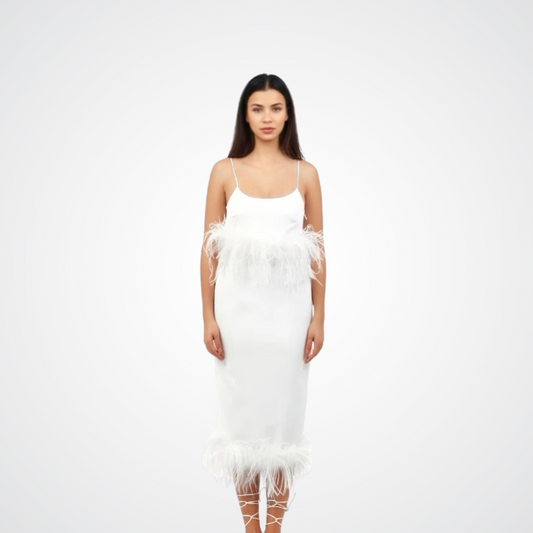 CROP TOP & SKIRT FEATHER