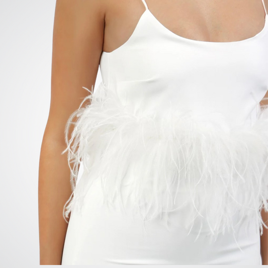CROP TOP & SKIRT FEATHER